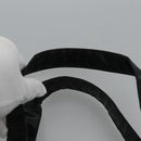 BURBERRY Blue Label  Coated Canvas Black White Auth ti2895-14