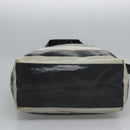 BURBERRY Blue Label  Coated Canvas Black White Auth ti2895-5