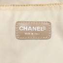 CHANEL New Travel line Hand Bag Nylon Beige CC Auth ti2897-17