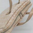 CHANEL New Travel line Hand Bag Nylon Beige CC Auth ti2897-6