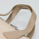 CHANEL New Travel line Hand Bag Nylon Beige CC Auth ti2897-8