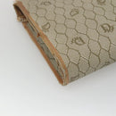 Christian Dior Honeycomb Canvas Chain Schoudertas PVC Leer Beige Auth ti2898-16