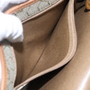 Christian Dior Honeycomb Canvas Chain Shoulder Bag PVC Leather Beige Auth ti2898-12