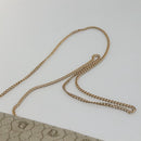 Christian Dior Honeycomb Canvas Chain Schoudertas PVC Leer Beige Auth ti2898-8