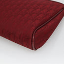 Christian Dior Trotter Canvas Clutch Bag Red Auth ti2899-15