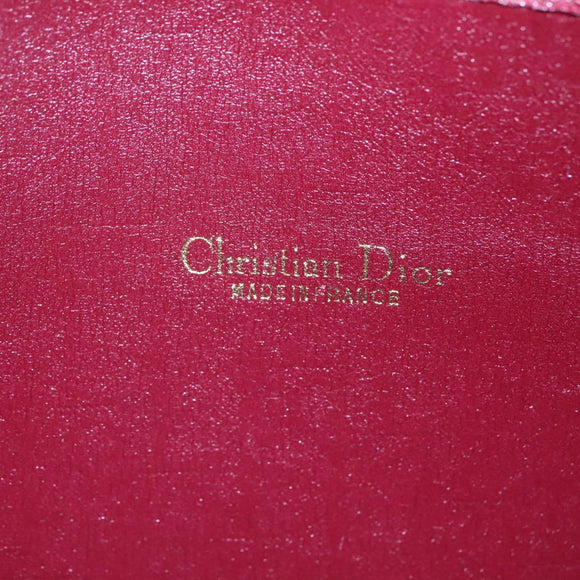 Christian Dior Trotter Canvas Clutch Bag Red Auth ti2899