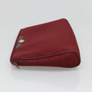 Christian Dior Trotter Canvas Clutch Bag Red Auth ti2899-3