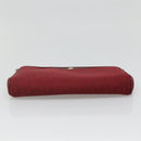 Christian Dior Trotter Canvas Clutch Bag Red Auth ti2899-6