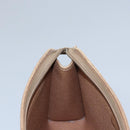 Christian Dior Honeycomb Canvas Clutch Bag PVC Leather Black Auth ti2901-17