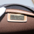 Christian Dior Honeycomb Canvas Shoulder Bag PVC Leather Black Auth ti2906-10