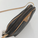 Christian Dior Honeycomb Canvas Shoulder Bag PVC Leather Black Auth ti2906-6