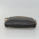 Christian Dior Honeycomb Canvas Shoulder Bag PVC Leather Black Auth ti2906-5