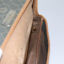 Christian Dior Honeycomb Canvas Shoulder Bag PVC Leather Black Auth ti2907-19