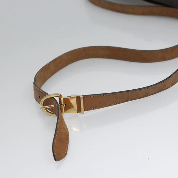 Christian Dior Honeycomb Canvas Shoulder Bag PVC Leather Black Auth ti2907