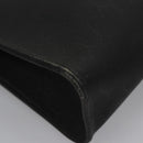 Christian Dior Honeycomb Canvas Clutch Bag PVC Leather Black Gold Auth ti2910-15