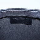 Christian Dior Honeycomb Canvas Clutch Bag PVC Leather Black Gold Auth ti2910-10