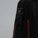 Christian Dior Trotter Canvas Clutch Bag Black Gold Auth ti2911-8