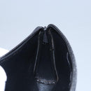 Christian Dior Trotter Canvas Clutch Bag Black Gold Auth ti2911-12