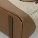 PRADA Hand Bag Nylon Beige Auth ti2915-14