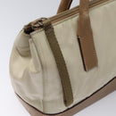 PRADA Hand Bag Nylon Beige Auth ti2915-19