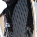 PRADA Hand Bag Nylon Beige Auth ti2915-11