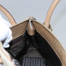 PRADA Hand Bag Nylon Beige Auth ti2915-21