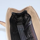 PRADA Hand Bag Nylon Beige Auth ti2915-22