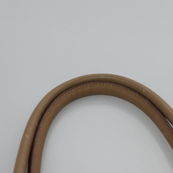 PRADA Hand Bag Nylon Beige Auth ti2915