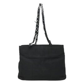 PRADA Tote Bag Nylon Black Auth ti2918 - 0