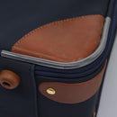 Burberrys Travel Case Boston Bag PVC Navy Brown Auth ti2922-16