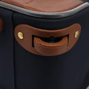Burberrys Travel Case Boston Bag PVC Navy Brown Auth ti2922-19