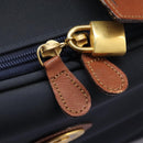Burberrys Travel Case Boston Bag PVC Navy Brown Auth ti2922-23