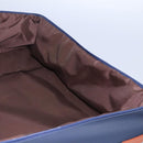 Burberrys Travel Case Boston Bag PVC Navy Brown Auth ti2922-32