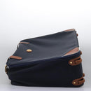 Burberrys Travel Case Boston Bag PVC Navy Brown Auth ti2922-3