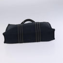 HERMES Fourre Tout Tote Bag Canvas 5 Set Black Gray Navy Auth ti2923-18