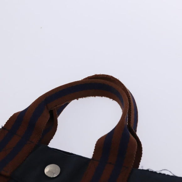HERMES Fourre Tout Tote Bag Canvas 5 Set Black Gray Navy Auth ti2923
