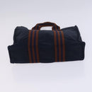 HERMES Fourre Tout Tote Bag Canvas 5 Set Black Gray Navy Auth ti2923-30