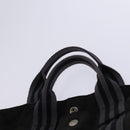 HERMES Fourre Tout Tote Bag Canvas 5 Set Black Gray Navy Auth ti2923-5
