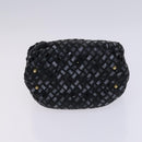 BALLY Hand Bag Leather 4Set Black Yellow Auth ti2926-18