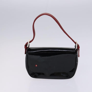 BALLY Hand Bag Leather 4Set Black Yellow Auth ti2926 - 0