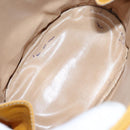 BALLY Hand Bag Leather 4Set Black Yellow Auth ti2926-25