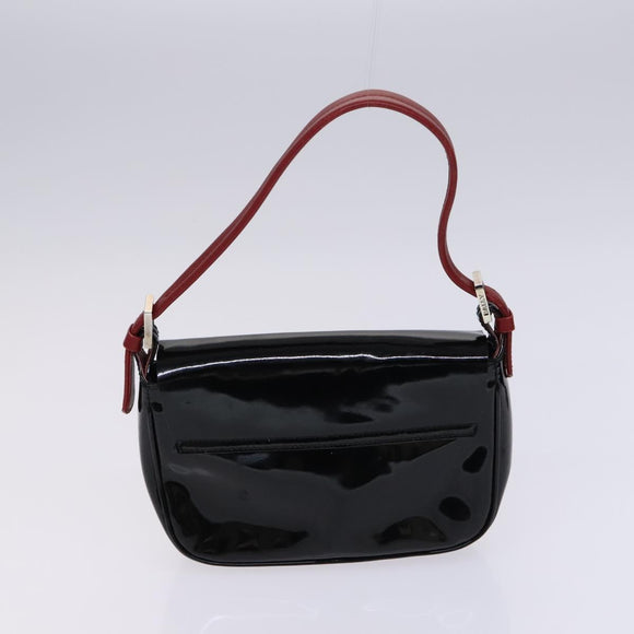 BALLY Hand Bag Leather 4Set Black Yellow Auth ti2926