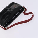 BALLY Hand Bag Leather 4Set Black Yellow Auth ti2926-4