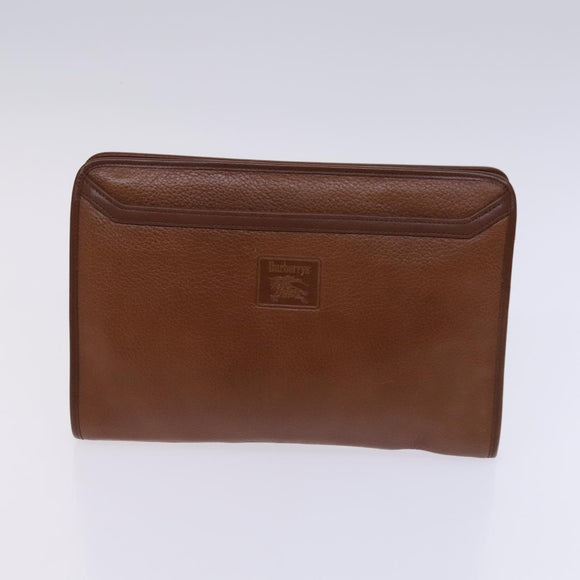 BURBERRY Nova Check Pouch Bag Nylon Canvas 5Set Beige Black Brown Auth ti2927