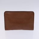 BURBERRY Nova Check Pouch Bag Nylon Canvas 5Set Beige Black Brown Auth ti2927-14