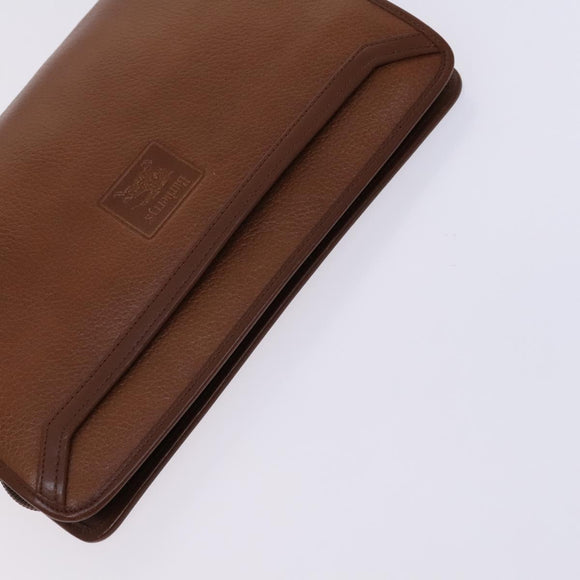 BURBERRY Nova Check Pouch Bag Nylon Canvas 5Set Beige Black Brown Auth ti2927