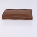 BURBERRY Nova Check Pouch Bag Nylon Canvas 5Set Beige Black Brown Auth ti2927-16