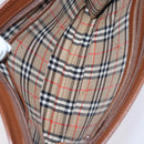 BURBERRY Nova Check Pouch Bag Nylon Canvas 5Set Beige Black Brown Auth ti2927-17