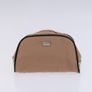 BURBERRY Nova Check Pouch Bag Nylon Canvas 5Set Beige Black Brown Auth ti2927-23