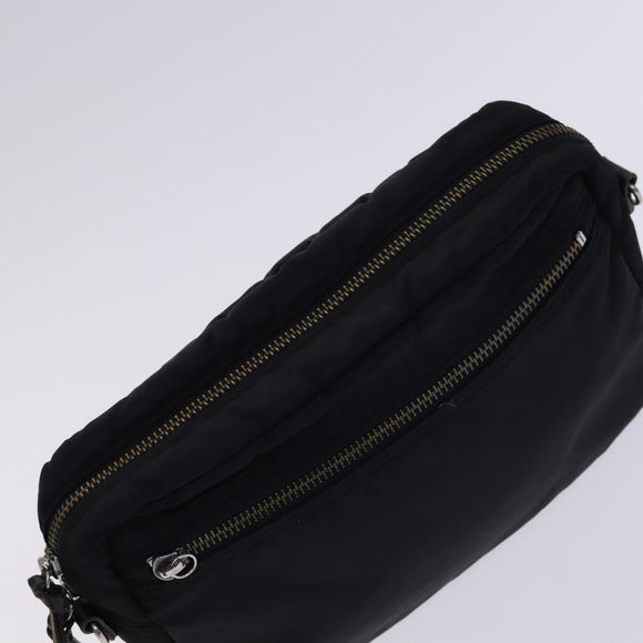 BURBERRY Nova Check Pouch Bag Nylon Canvas 5Set Beige Black Brown Auth ti2927